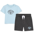 Set t-shirt e pantaloncini, BLU CIELO, hi-res