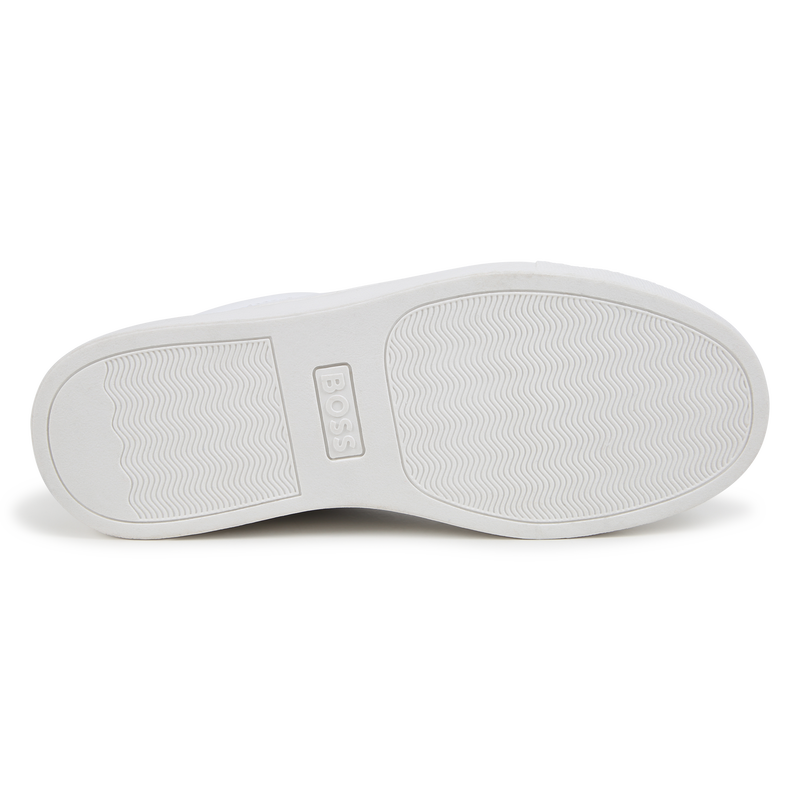 Sneakers in pelle con lacci BOSS 
                        RAGAZZO