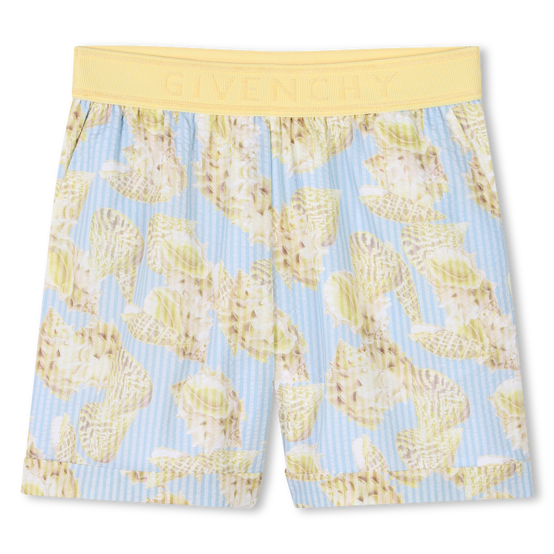 Camicia e shorts a conchiglie GIVENCHY 
                        BAMBINA