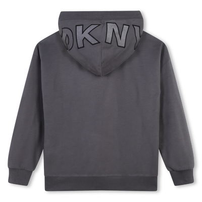 Felpa con cappuccio in cotone DKNY UNISEX