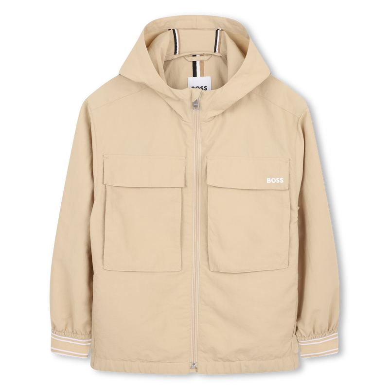 GIACCA A VENTO CON CAPPUCCIO BOSS 
                        RAGAZZO
