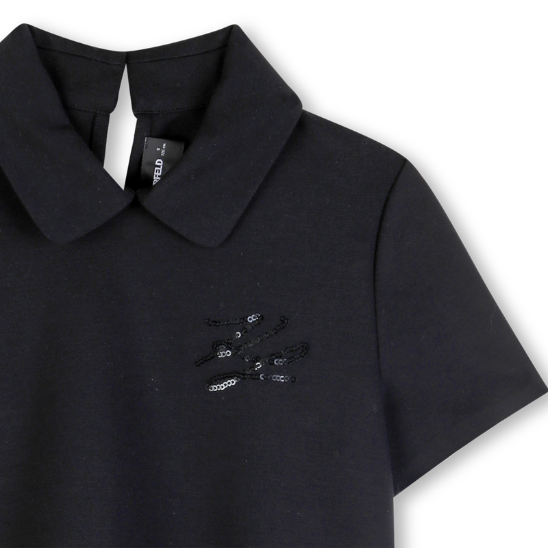 TOP A MANICHE CORTE KARL LAGERFELD KIDS 
                        BAMBINA