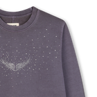 Felpa lunga con illustrazione a contrasto ZADIG & VOLTAIRE 
                    BAMBINA