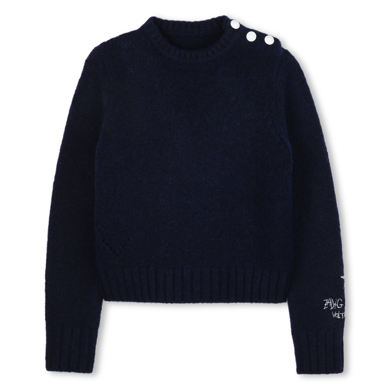 Maglione rotondo con apertura abbottonata ZADIG & VOLTAIRE 
                        BAMBINA