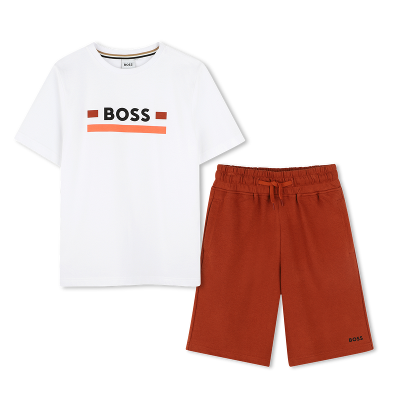 T-shirt e shorts in cotone BOSS 
                        RAGAZZO