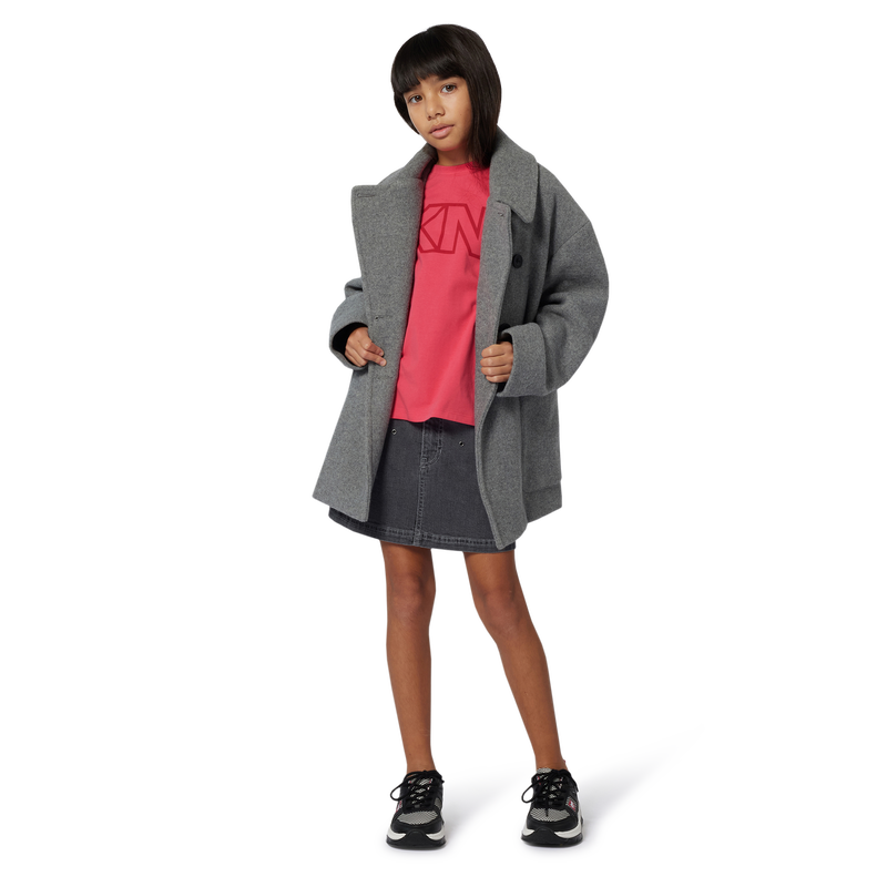 Cappotto in panno di lana DKNY 
                        BAMBINA