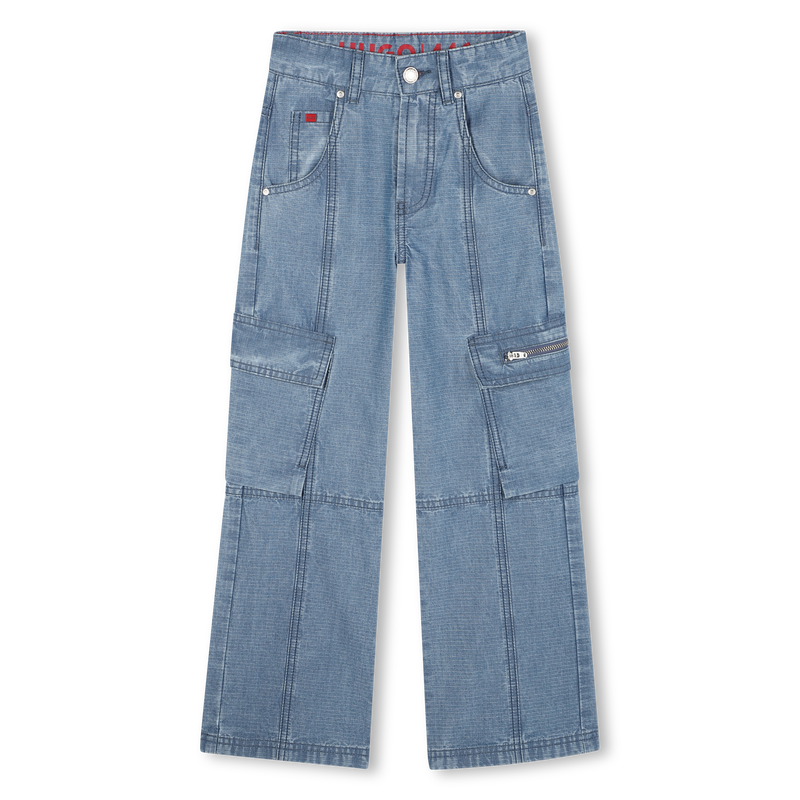 Pantaloni in denim HUGO 
                        BAMBINA