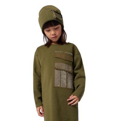 Long-Sleeved Cotton Dress MARC JACOBS BAMBINA