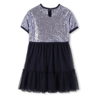 Abito bi-materiale BILLIEBLUSH 
                    BAMBINA