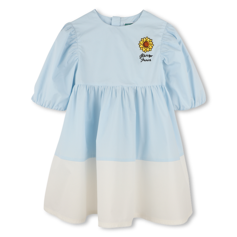 Vestito svasato bicolore KENZO KIDS 
                        BAMBINA
