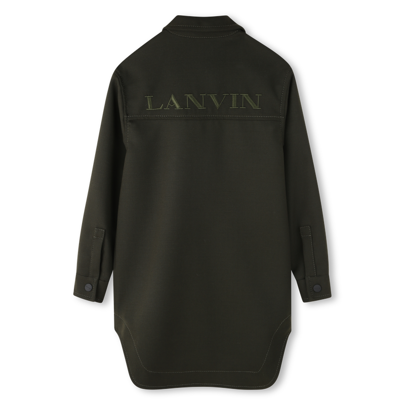 Abito ricamato stampato con logo LANVIN 
                        BAMBINA