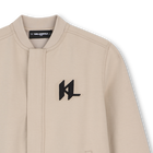 Felpa con cappuccio e zip KARL LAGERFELD KIDS 
                    RAGAZZO