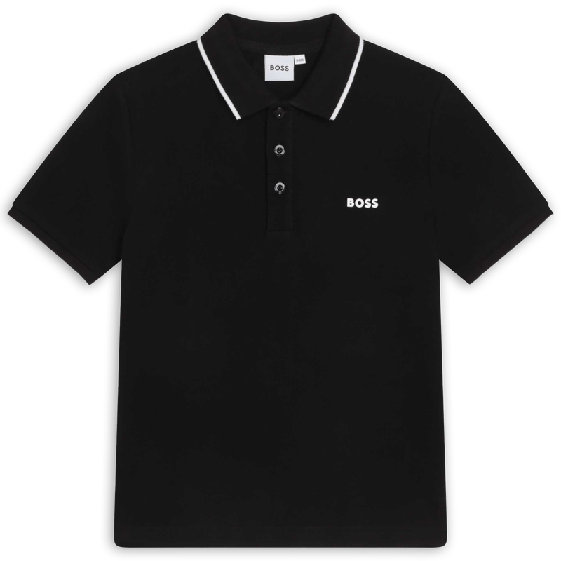 POLO A MANICHE CORTE BOSS 
                        RAGAZZO