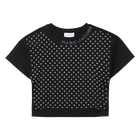 Top in cotone con strass MARC JACOBS 
                    BAMBINA