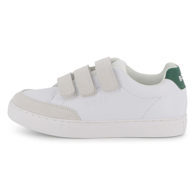 SNEAKERS CON STRISCE A STRAPPO BOSS RAGAZZO
