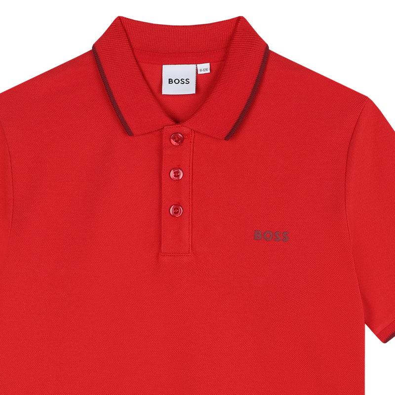 Short-Sleeved Polo Shirt BOSS 
                        RAGAZZO