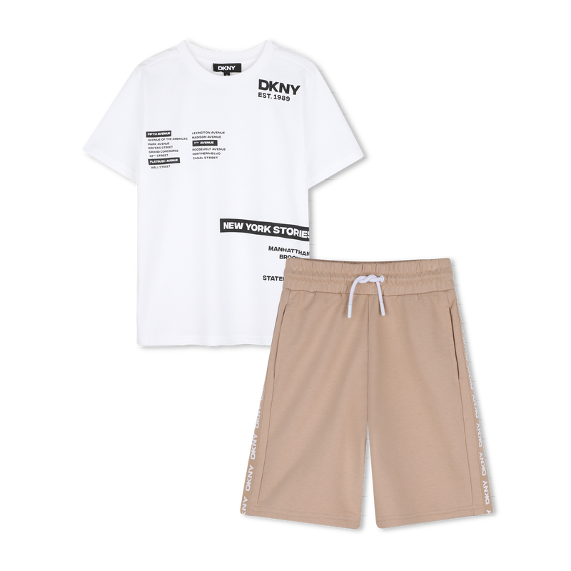 SET T-SHIRT E BERMUDA DKNY 
                        RAGAZZO