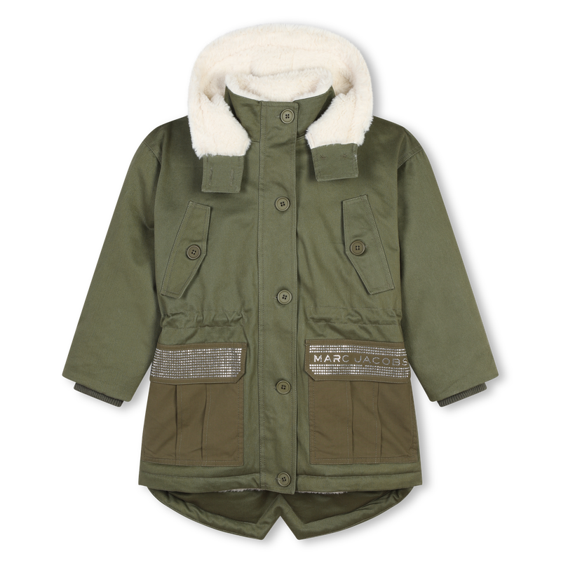 Parka con cappuccio e tasche MARC JACOBS 
                        BAMBINA