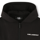 Cardigan con cappuccio KARL LAGERFELD KIDS 
                    RAGAZZO