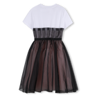 Abito formale manica corta KARL LAGERFELD KIDS 
                    BAMBINA