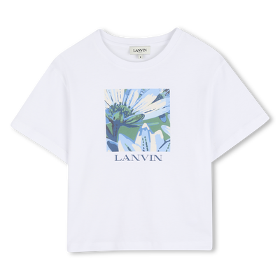 T-SHIRT A MANICHE CORTE LANVIN BAMBINA