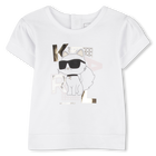 TEE SHIRT+SHORT KARL LAGERFELD KIDS 
                    BAMBINA