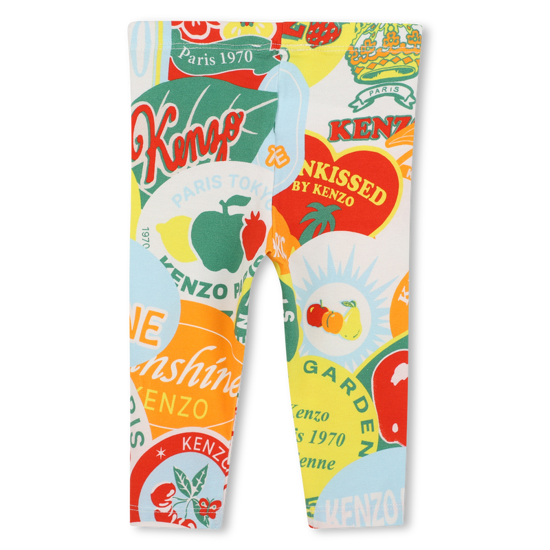T-shirt e leggings in cotone KENZO KIDS 
                        BAMBINA