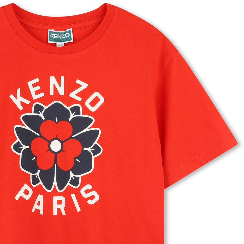 T-shirt con stampa e logo KENZO KIDS 
                        BAMBINA