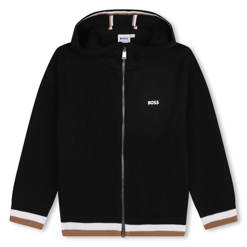 Cardigan in cotone e lana BOSS 
                        RAGAZZO