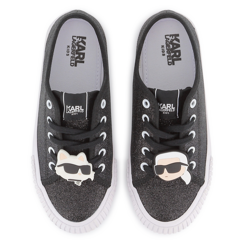 Sneakers basse con lacci KARL LAGERFELD KIDS 
                        BAMBINA