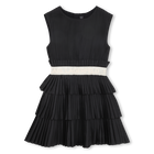Abito plissettato a maniche corte KARL LAGERFELD KIDS 
                    BAMBINA