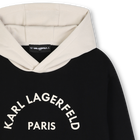 Felpa con cappuccio KARL LAGERFELD KIDS 
                    RAGAZZO