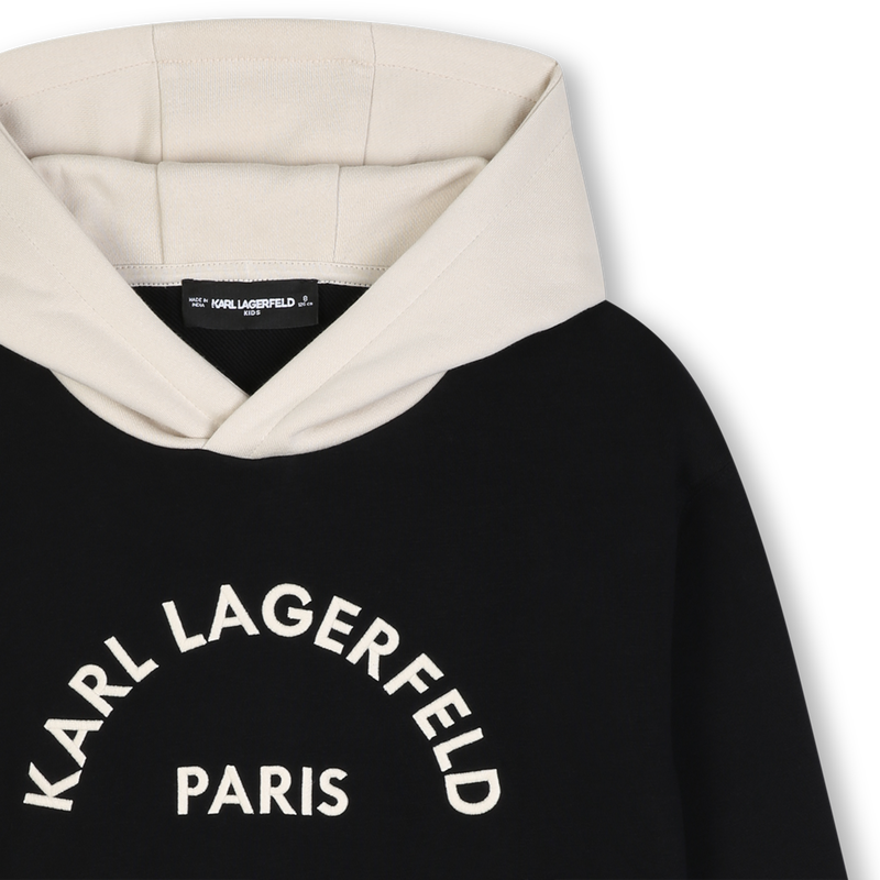 Felpa con cappuccio KARL LAGERFELD KIDS 
                        RAGAZZO