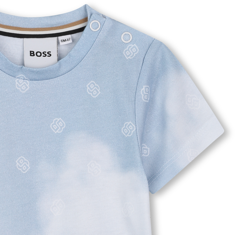 T-shirt a maniche corte cotone BOSS 
                        RAGAZZO