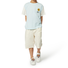 Bermuda tinta unita in cotone KENZO KIDS 
                    RAGAZZO