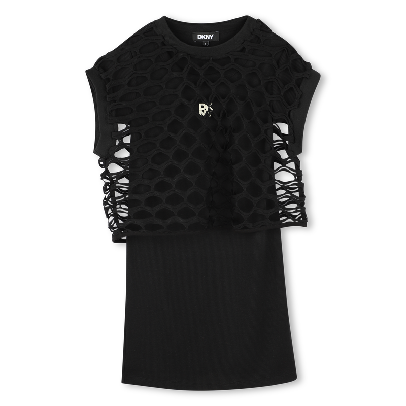 Vestito 2 in 1 a maniche corte DKNY 
                        BAMBINA