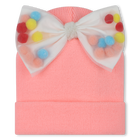 Cappello con fiocco e pompon BILLIEBLUSH 
                    BAMBINA