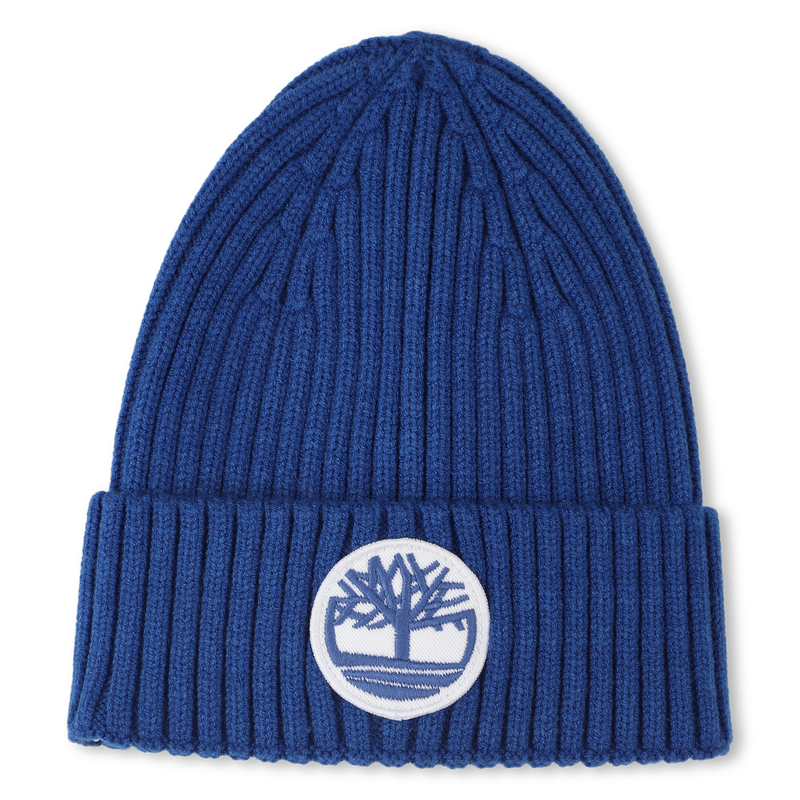 Cappello badge lavorato a maglia con logo TIMBERLAND 
                        RAGAZZO