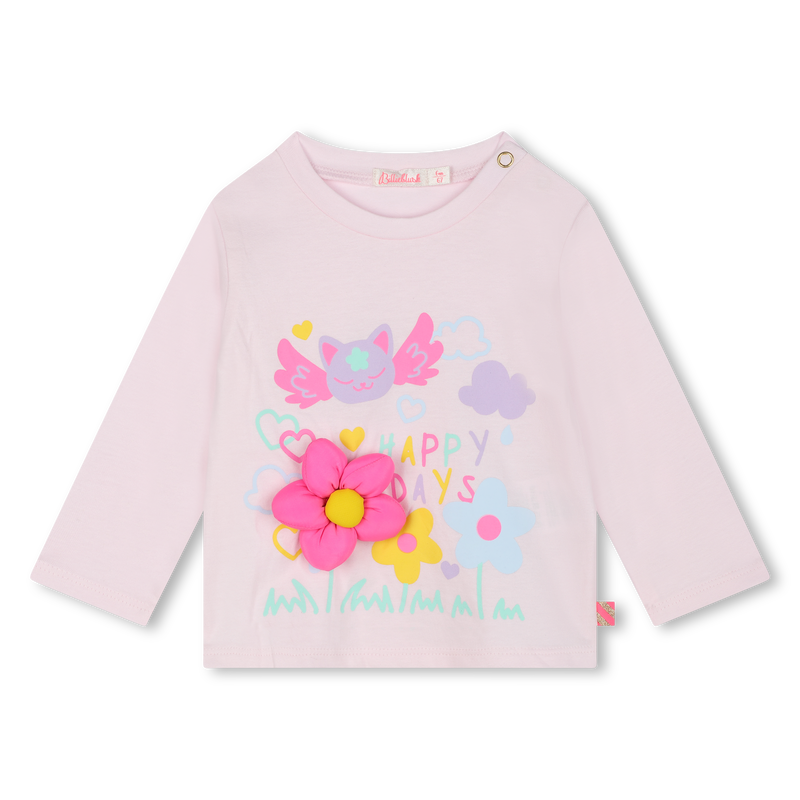 Long-Sleeved Cotton T-Shirt BILLIEBLUSH 
                        BAMBINA