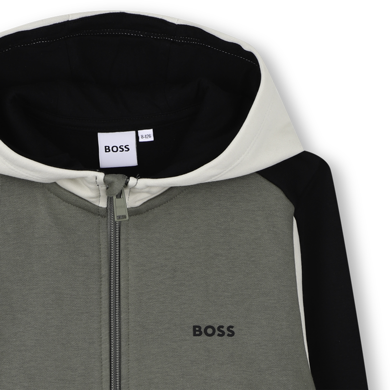 Cardigan con cappuccio BOSS 
                        RAGAZZO