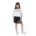 Gonna in maglia plissettata KARL LAGERFELD KIDS 
                    BAMBINA