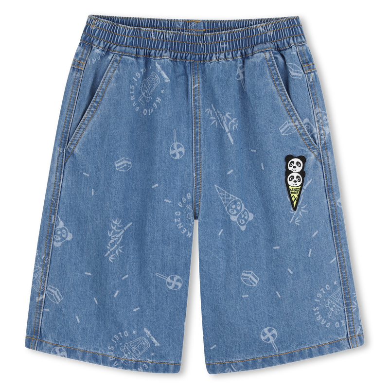 BERMUDA IN DENIM KENZO KIDS 
                        RAGAZZO