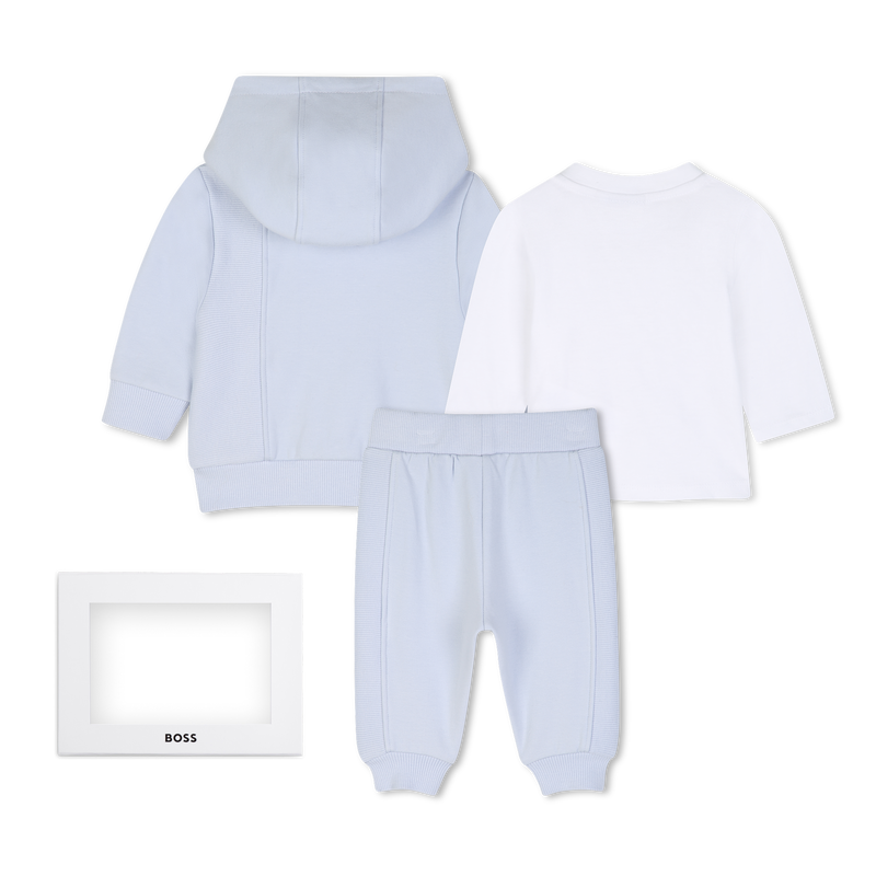 Set pantalone, cardigan e t-shirt BOSS 
                        RAGAZZO