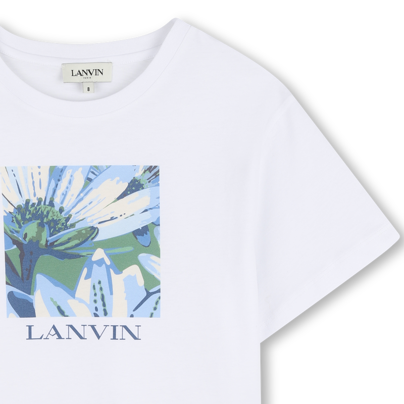 T-SHIRT A MANICHE CORTE LANVIN 
                        BAMBINA