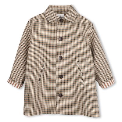 Cappotto lungo a quadri KIDS AROUND BAMBINA