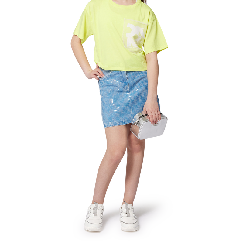 T-shirt ampia maniche corte DKNY 
                        BAMBINA