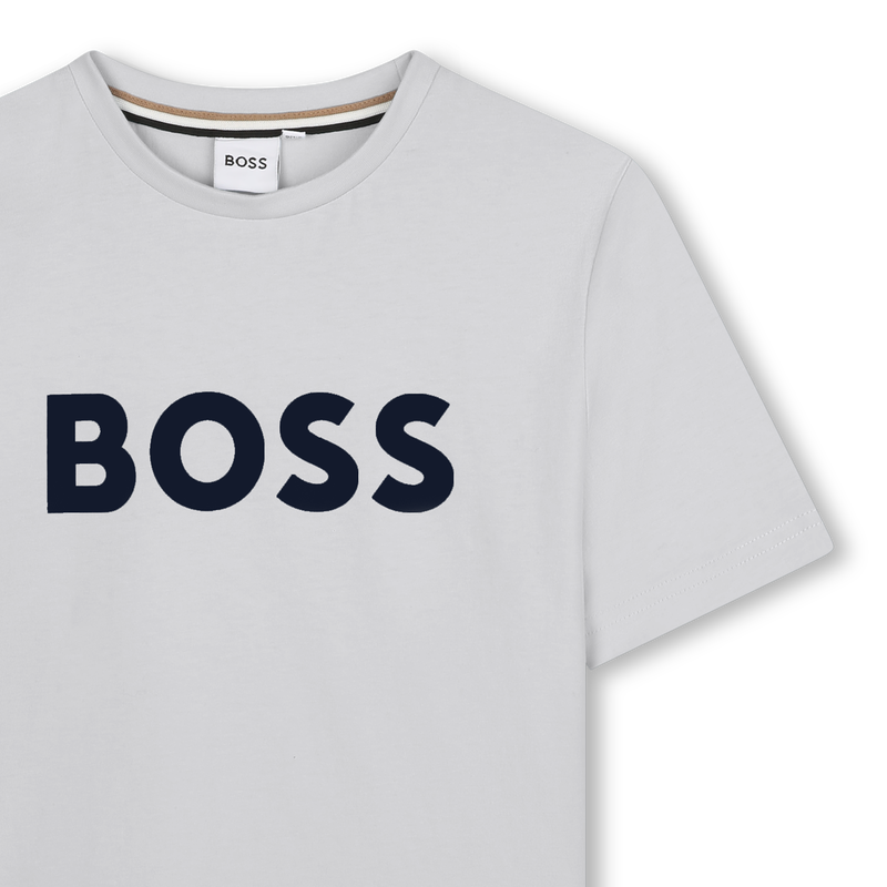 T-SHIRT A MANICHE CORTE BOSS 
                        RAGAZZO