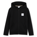Felpa con cappuccio e zip BOSS 
                    RAGAZZO
