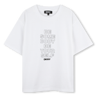 T-shirt a maniche corte cotone DKNY 
                    BAMBINA