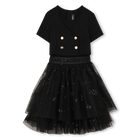 Abito da cerimonia bimateriale KARL LAGERFELD KIDS 
                    BAMBINA